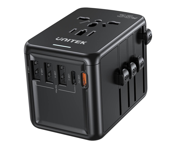 UNITEK Ładowarka podróżna EU/US/UK/AUS PD 35 W P1121ABK01 - 1455238 - zdjęcie 3